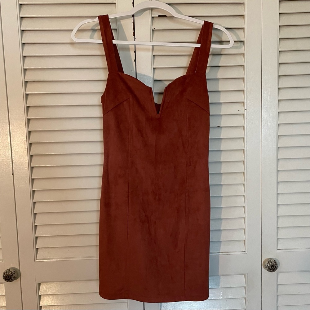 NWOT soft suede mini dress 🤍
